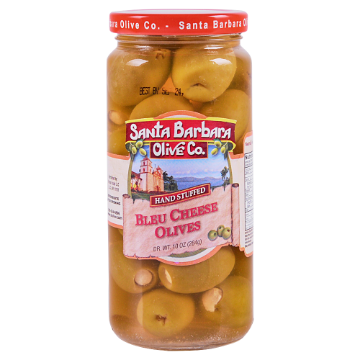 Picture of Santa Barbara Blue Cheese Stuffed Olives 5oz jar