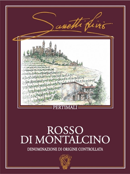 Livio Sassetti Pertimali Rosso di Montalcino label