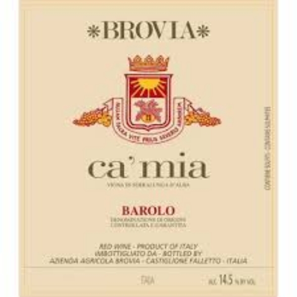 Picture of 2021 Brovia - Barolo Ca Mia (750ml)