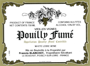 Francis Blanchet Pouilly-Fume Vieilles Vignes label