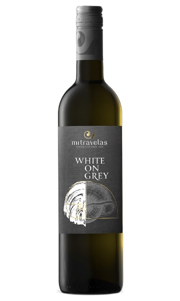 Mitravelas White On Grey Moschofilero bottle