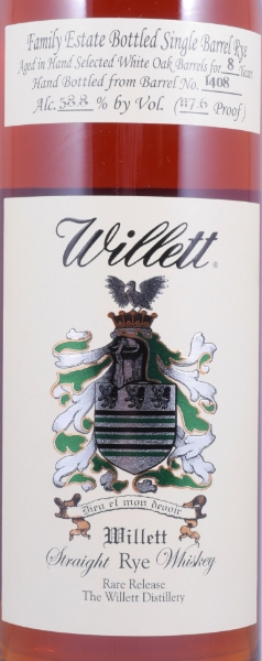 Picture of Willett Knock Knock  8 yr Rye Whiskey 750ml