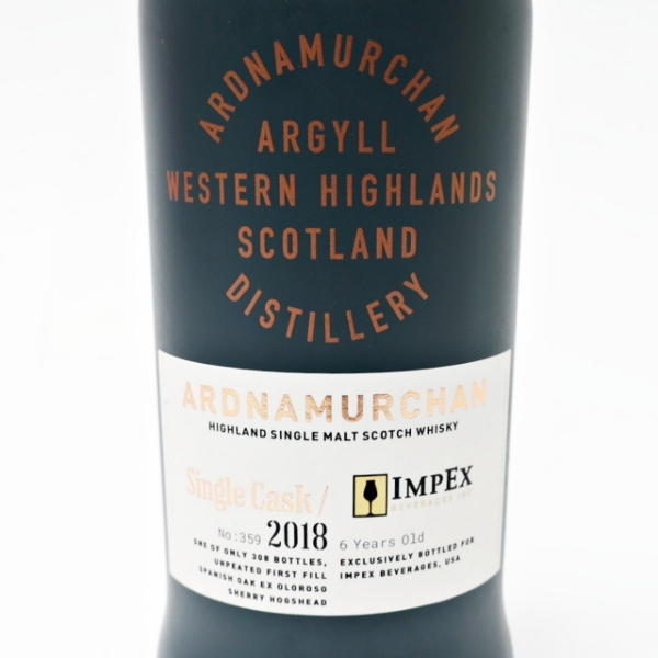 Picture of Ardnamurchan  Single Cask 359 Unpeated Oloroso Sherry single Malt  Whiskey 700ml