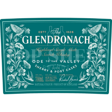 Picture of Glendronach Ode To The Valley Single Malt Whiskey 700ml