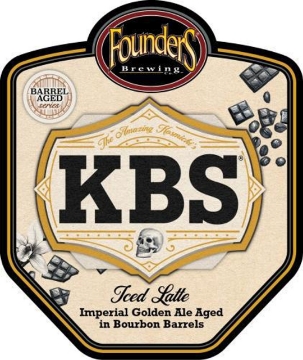 Picture of Founders Brewing KBS Iced Lattle 4pk bottles