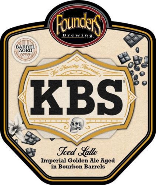 Picture of Founders Brewing KBS Iced Lattle 4pk bottles