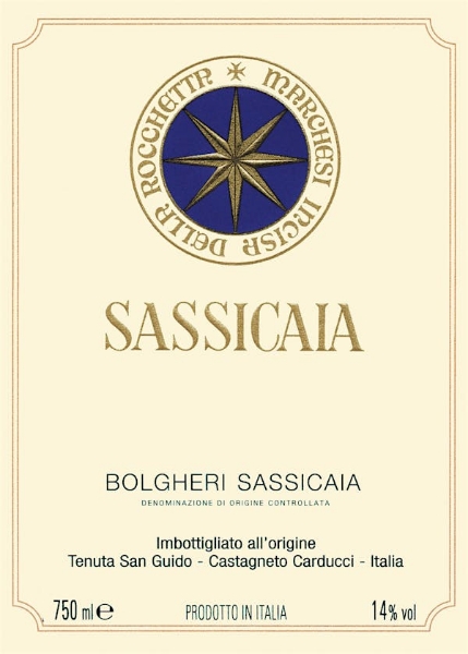 Picture of 2022 Tenuta San Guido - Bolgheri Sassicaia DOC Sassicaia (750ml)