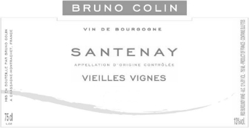 Bruno Colin Santenay label