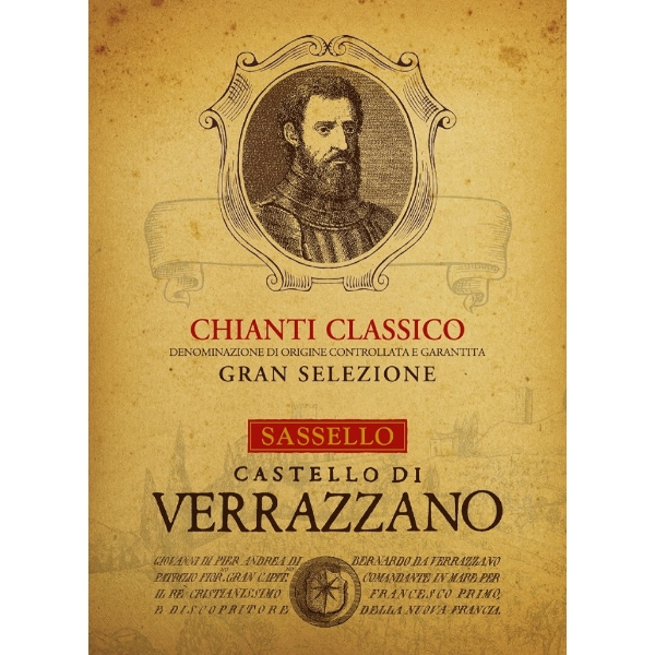 Verrazzano Chianti Classico Gran Selezione Sassello label