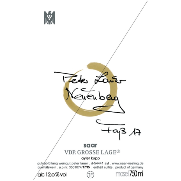Picture of 2024 Lauer, Peter - Riesling Fass 17 Neuenberg  (750ml)