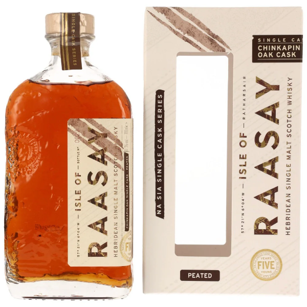 Picture of Isle Of Raasay 5yr Peated Chinkapin SINGLE Oak Cask Whiskey 700ml