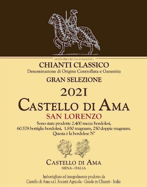 Picture of 2021 Castello di Ama - Chianti Classico Gran Selezione San Lorenzo (750ml)