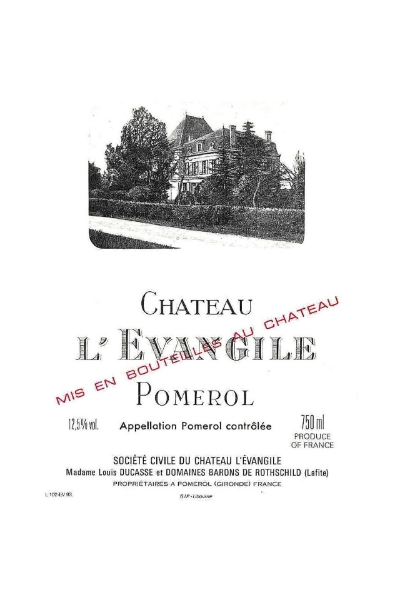 Picture of 1982 Chateau L'Evangile Pomerol