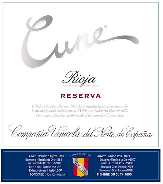 Picture of 2020 Cvne -  Rioja Reserva (750ml)
