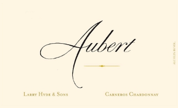 Aubert Chardonnay Larry Hyde & Sons label