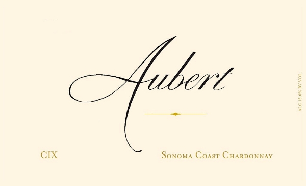 Aubert Chardonnay CIX label