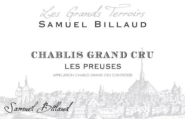 Samuel Billaud Chablis Grand Cru Les Preuses label