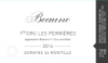 Domaine de Montille Beaune Perrieres label