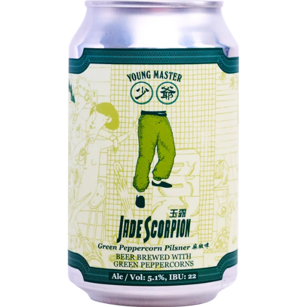 Picture of Young Master Jade Scorpion Green Peppercorn Pilsner 4pk